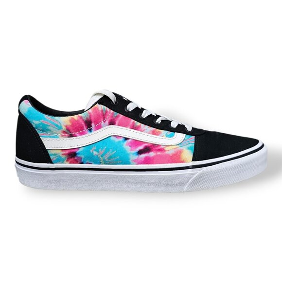 Vans Old Skool Spiral Tie Dye Rainbow Multi Skater Lace Up Sneaker Shoe - Picture 1 of 9